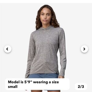 Patagonia Gray Long Sleeve Women's Tee